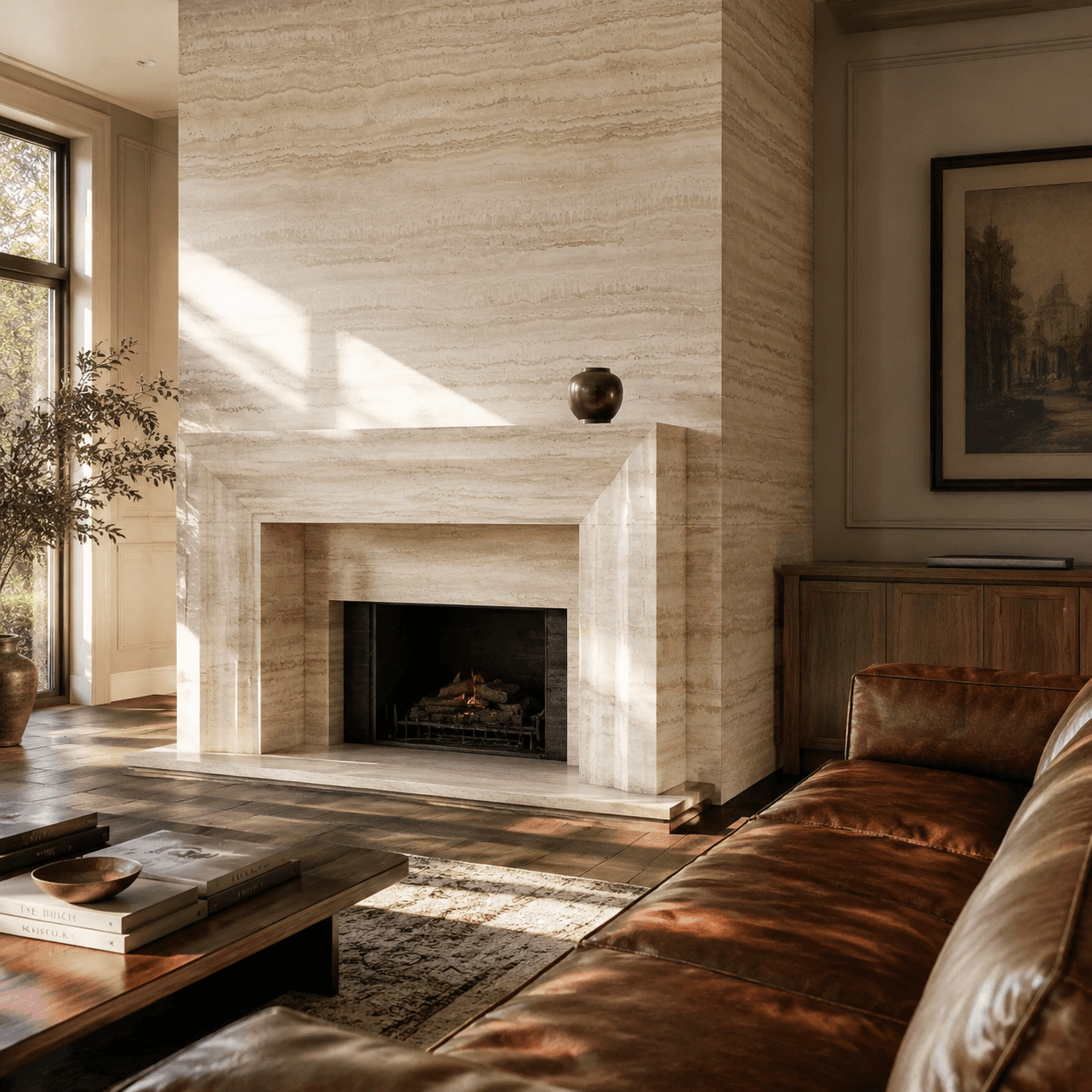 Zarrin Building Project — Vein-Cut Abbas Abad Travertine, photo 10