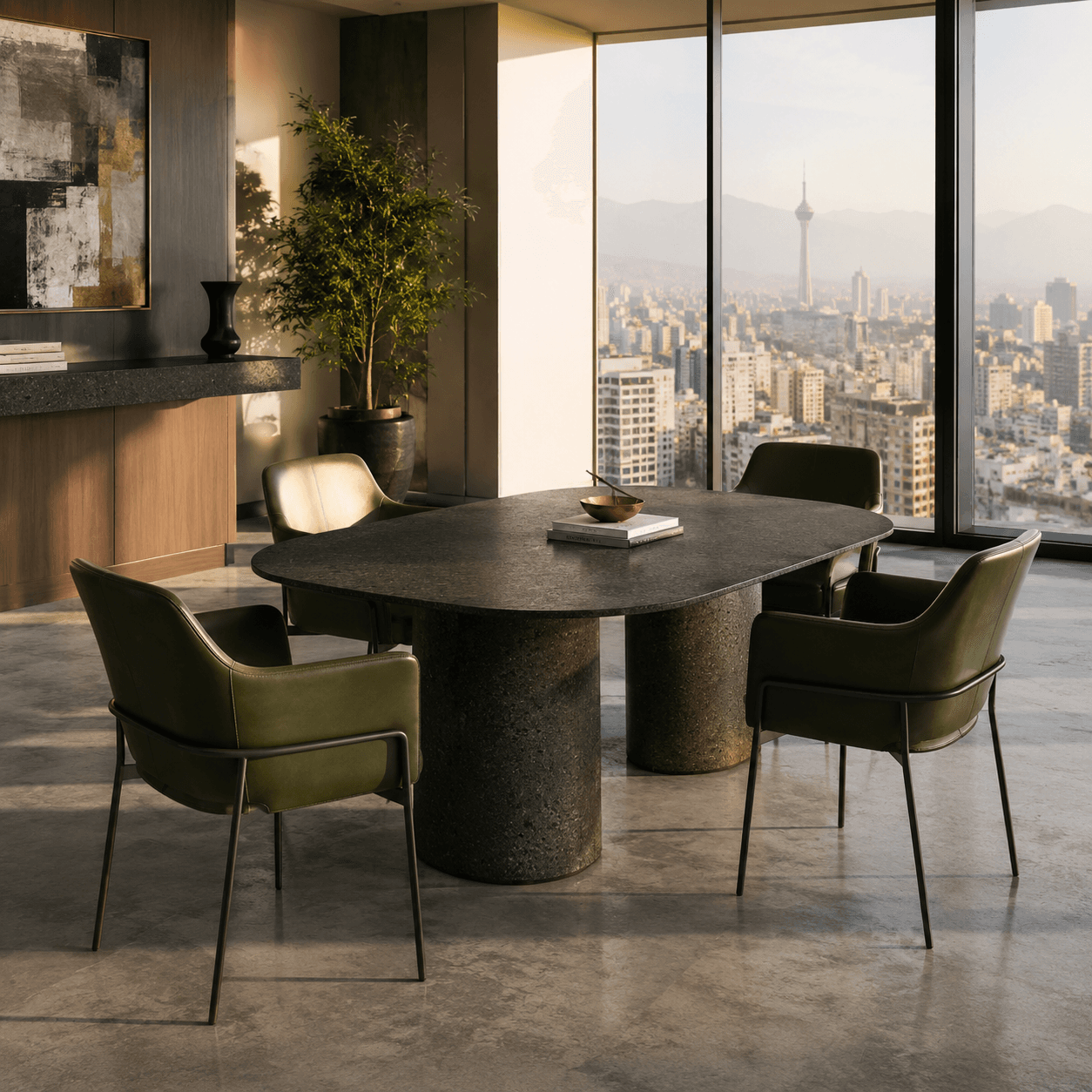 Setareh Residential Project — Borujerd Black Granite, photo 3