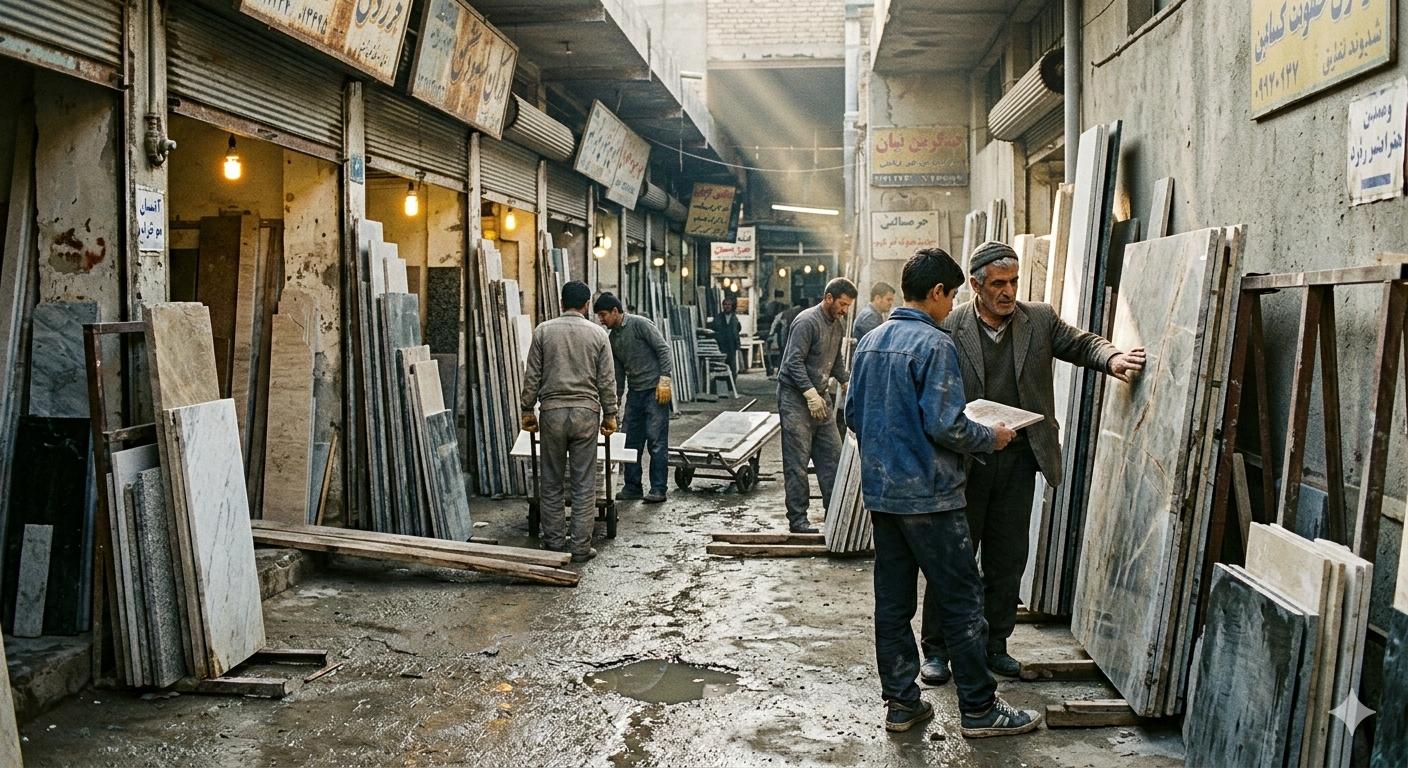 شروع از بازار سنتی سنگ تهران