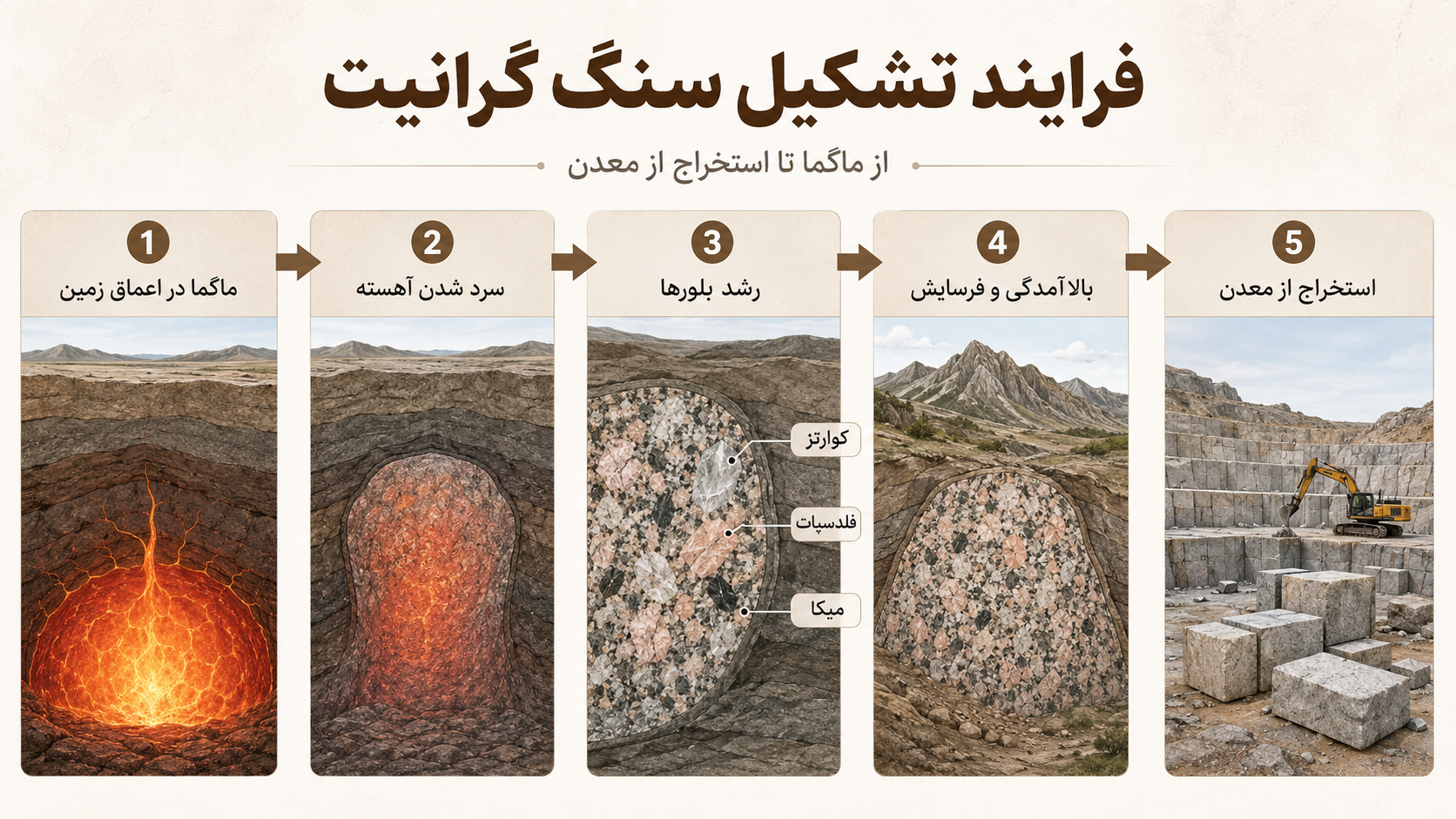 فرایند تشکیل گرانیت