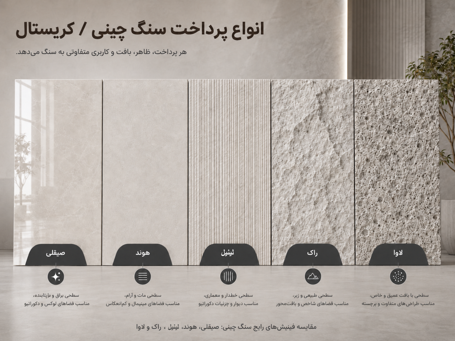 انواع پرداخت های سنگ کریستال انواع پرداخت های سنگ کریستال