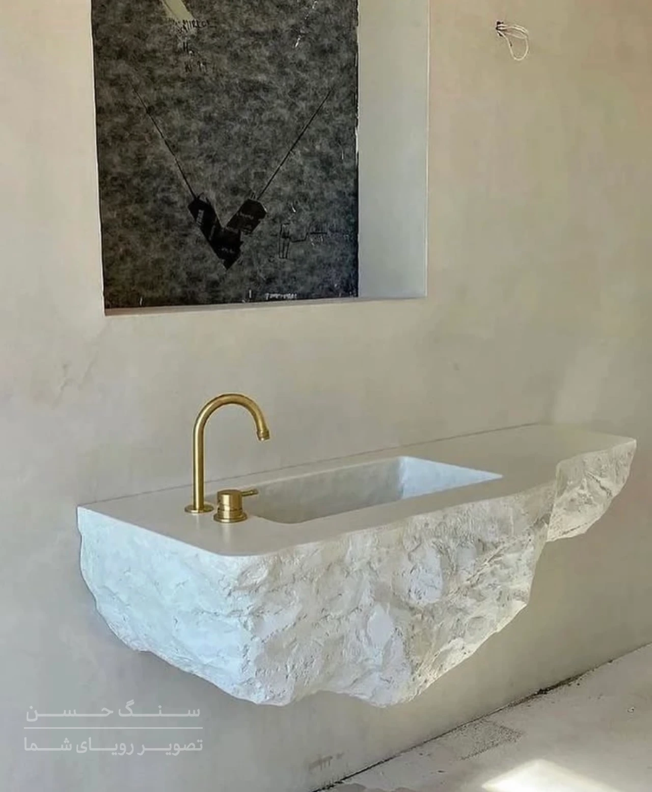 روشویی یکپارچه کریستال
